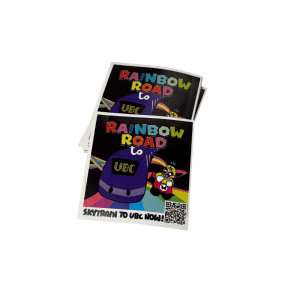 Rainbow Road to UBC - Legacy Campaign Stickers (10-pack)