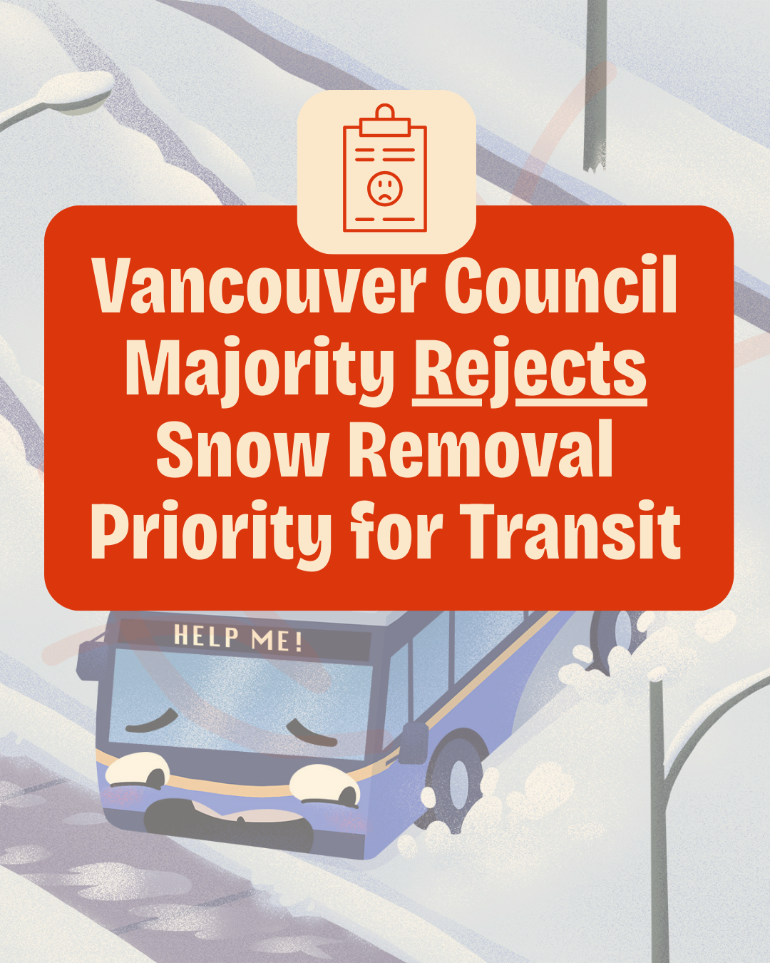 Vancouver Council Majority Rejects Snow Removal Priority for Transit