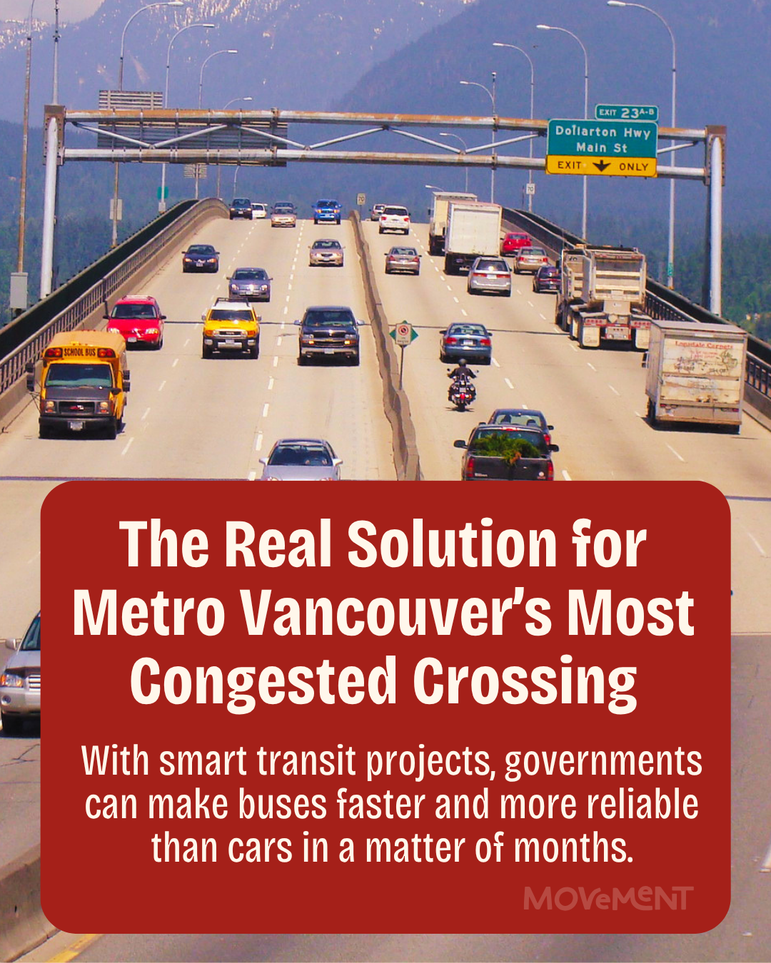 RELEASE: The Real Solution for Metro Vancouver’s Most Congested Crossing