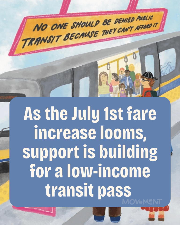 RELEASE: Support is building for a Low-Income Transit Pass!
