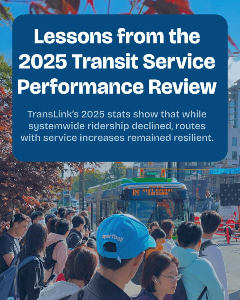 RELEASE: Lessons from the 2025 Transit Service Performance Review
