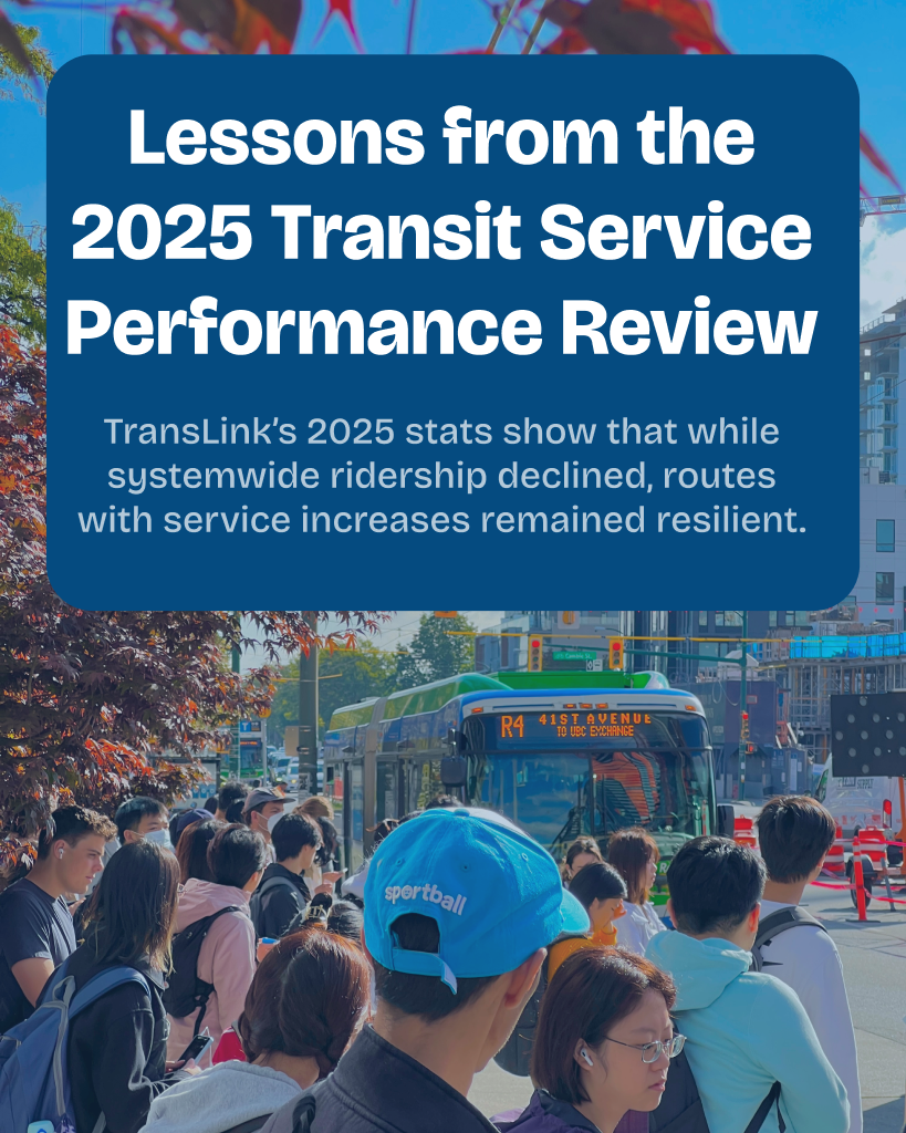 RELEASE: Lessons from the 2025 Transit Service Performance Review